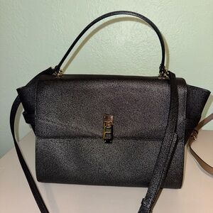 Henri bendel large uptown satchel black
